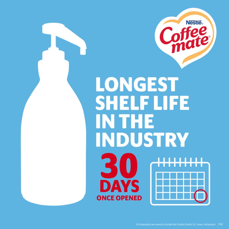 Coffee Mate Nestle Coffee Mate Coffee Creamer, French Vanilla, Concentrated Liquid Pump Bottle, Non Dairy, No Refrigeration, 50.7 oz - Image 5